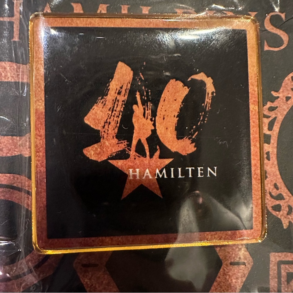 “HAMILTON” musical 10th Anniversary Commemorative Pin! NEW! “Hamilten”$8 OBO
